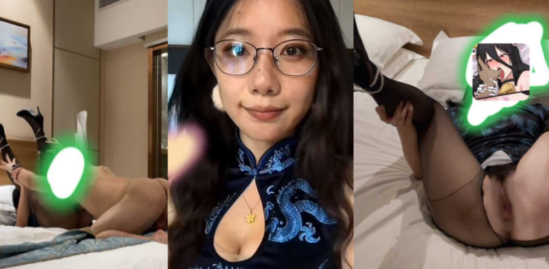 抖音顶级反差眼镜骚货网红私生活大曝光 背着男友偷情约炮舔屁眼叫爸爸 被猛干高潮喷水 彻底沦为肉欲奴隶 - 18J.TV